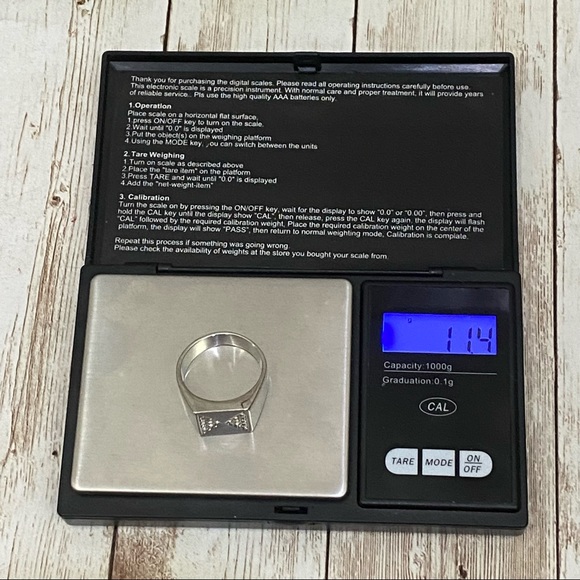 Polished Silver-tone Clear CZ Unisex Ring Size 13 - Picture 7 of 11